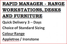 Rapid Manager Furniture Range. Quick Delivery 3 Days